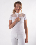 QHP Wedstrijdshirt Madee Dames Wit