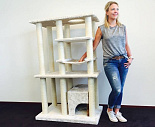 RHRQuality krabpaal Cat Palace cream white