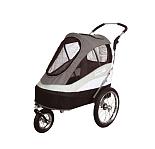 Innopet Sporty Dog Trailer Deluxe zwart/grijs