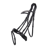 QHP Hoofdstel Orlando Zwart/Beige