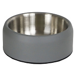 Voer- en Drinkbak RVS Dubbelwandig Matgrijs 1000 ml