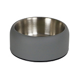 Voer- en Drinkbak RVS Dubbelwandig Matgrijs 500 ml