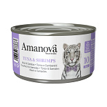 Amanova Kattenvoer Tuna & Shrimps in Jelly 70 gr
