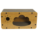 Krabhuisje Karton en Hout 47 x 24 x 24 cm