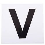 Premiere Manegeletter Stickers R-V-P-S Wit