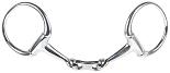 Harry's Horse dubbelgebroken bustrens met flat link 13 mm