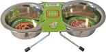 Dinnerset met 2 RVS bakken