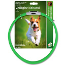 Veiligheidshalsband LED Verstelbaar Groen 25 - 65 x 2,5 cm