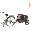 TRIXIE Hondenfietskar Grijs/Rood