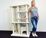 RHRQuality krabpaal Cat Palace cream white