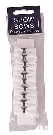Manenstrikjes <br>Show-Bows wit