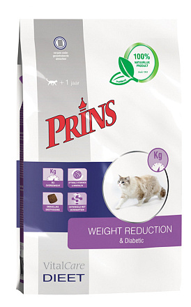 Prins Kattenvoer VitalCare Diet Weight Reduction & Diabetic 1,5 kg