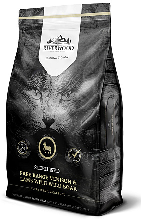 Riverwood kattenvoer Sterilised Venison & Lamb 6 kg