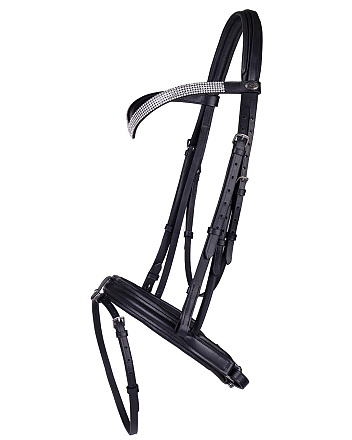QHP Hoofdstel Draft Horse Elegance Zwart XXL