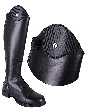 QHP verwisselbare top Romy Carbon zwart