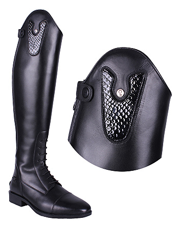 QHP verwisselbare top Sasha Croco zwart