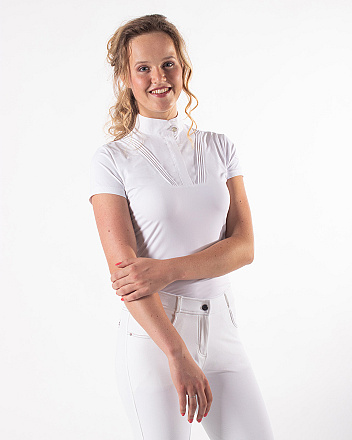 QHP Wedstrijdshirt Riva Dames Wit