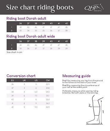 QHP Rijlaars Dorah Adult Wijd Zwart