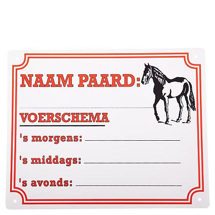 Premiere Bord Voerschema