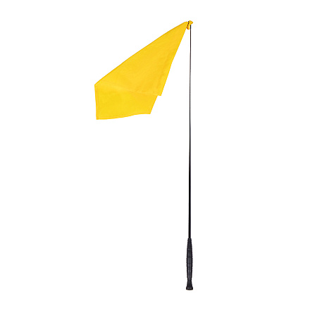 QHP Trainingsstok met Vlag Geel 110 cm