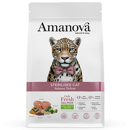 Amanova Kattenvoer Sterilised Salmon Deluxe 300 gr