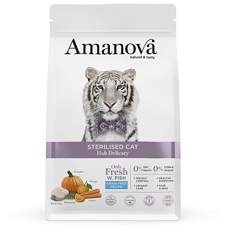 Amanova Kattenvoer Sterilised Fish Delicacy 1,5 kg