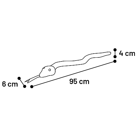 Flamingo Flocco Touw Groen/Zwart 95 cm