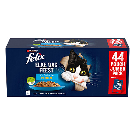 Felix Elke Dag Feest Vis Selectie in Gelei <br>44 x 85 gr