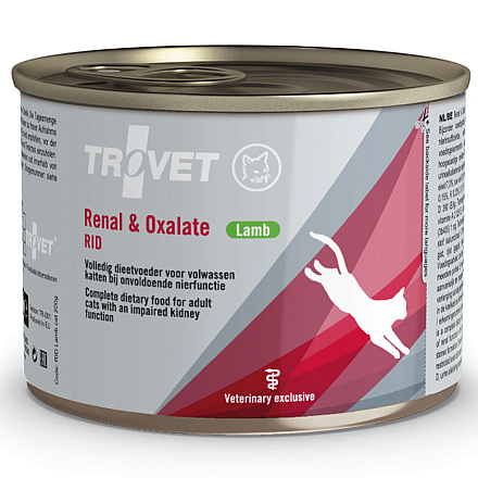 Trovet Kattenvoer Renal & Oxalate Lamb RID 200 gr
