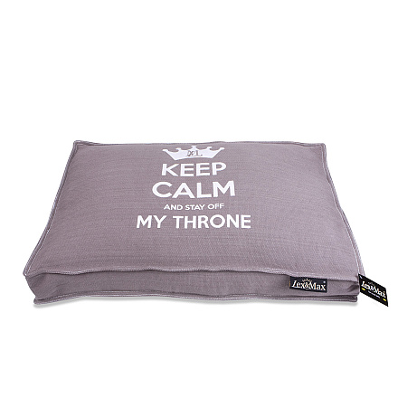 Lex & Max boxbed Keep Calm taupe