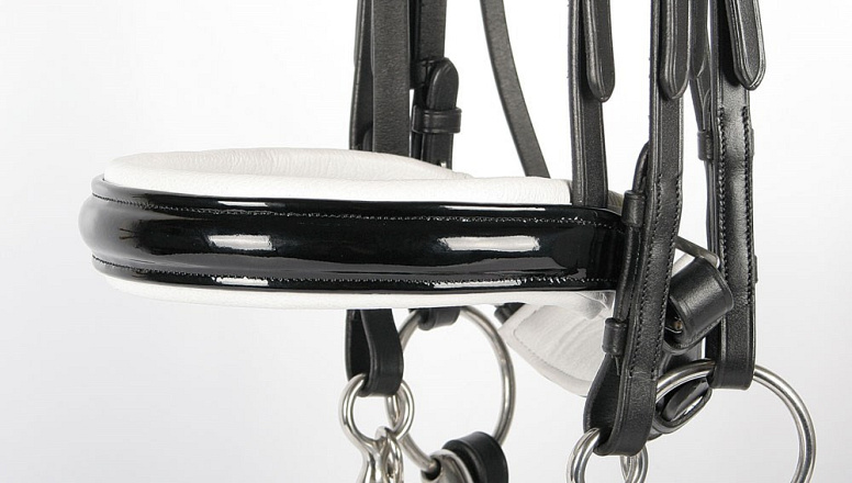 Harry's Horse hoofdstel stang & trens Chique zwart