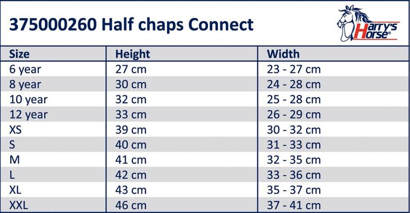 Harry's Horse minichaps Connect zwart