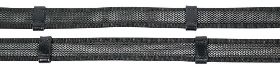 Harry's Horse teugels supergrip met stops full zwart